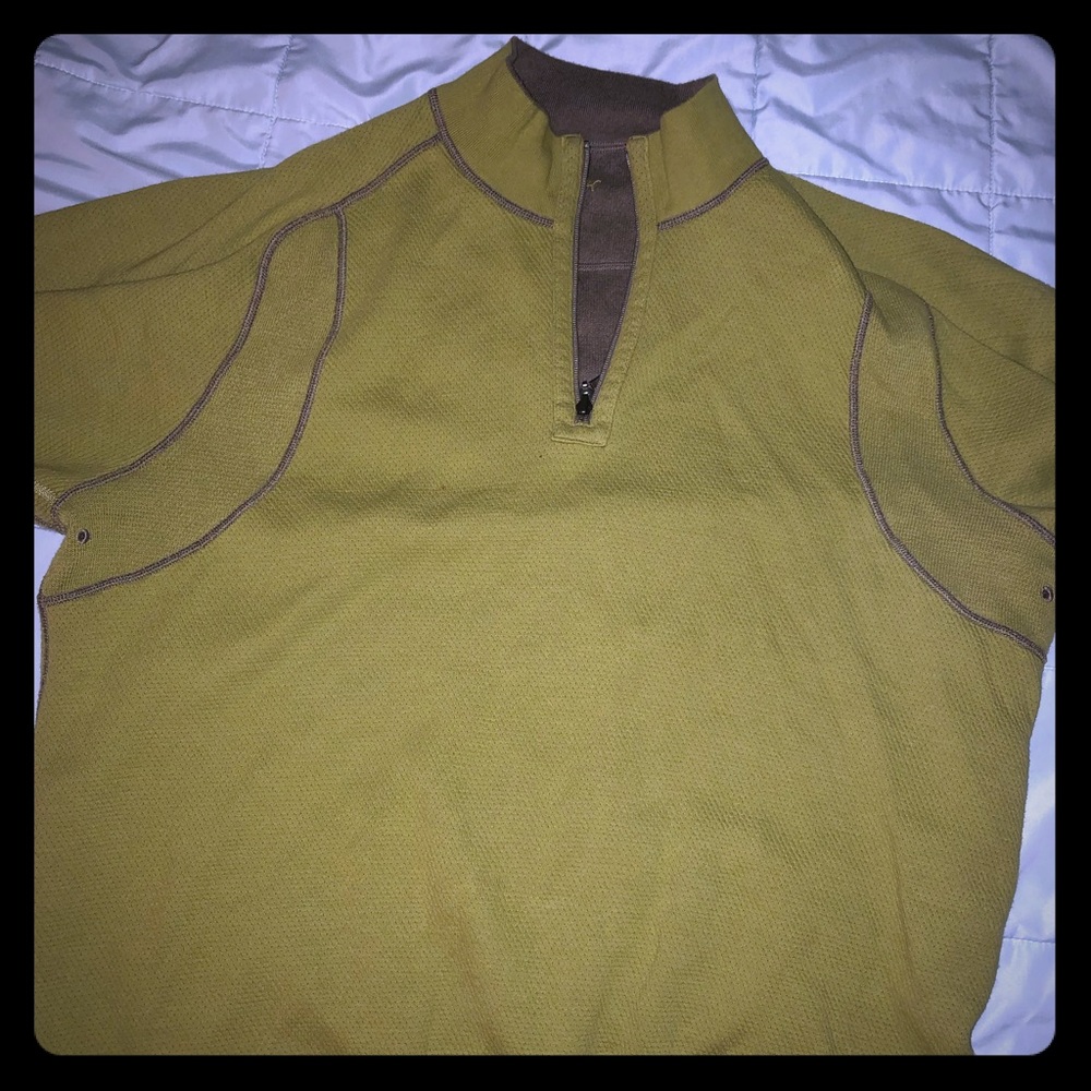 Tommy Bahama Reversable 1/4 Zip  Sweater